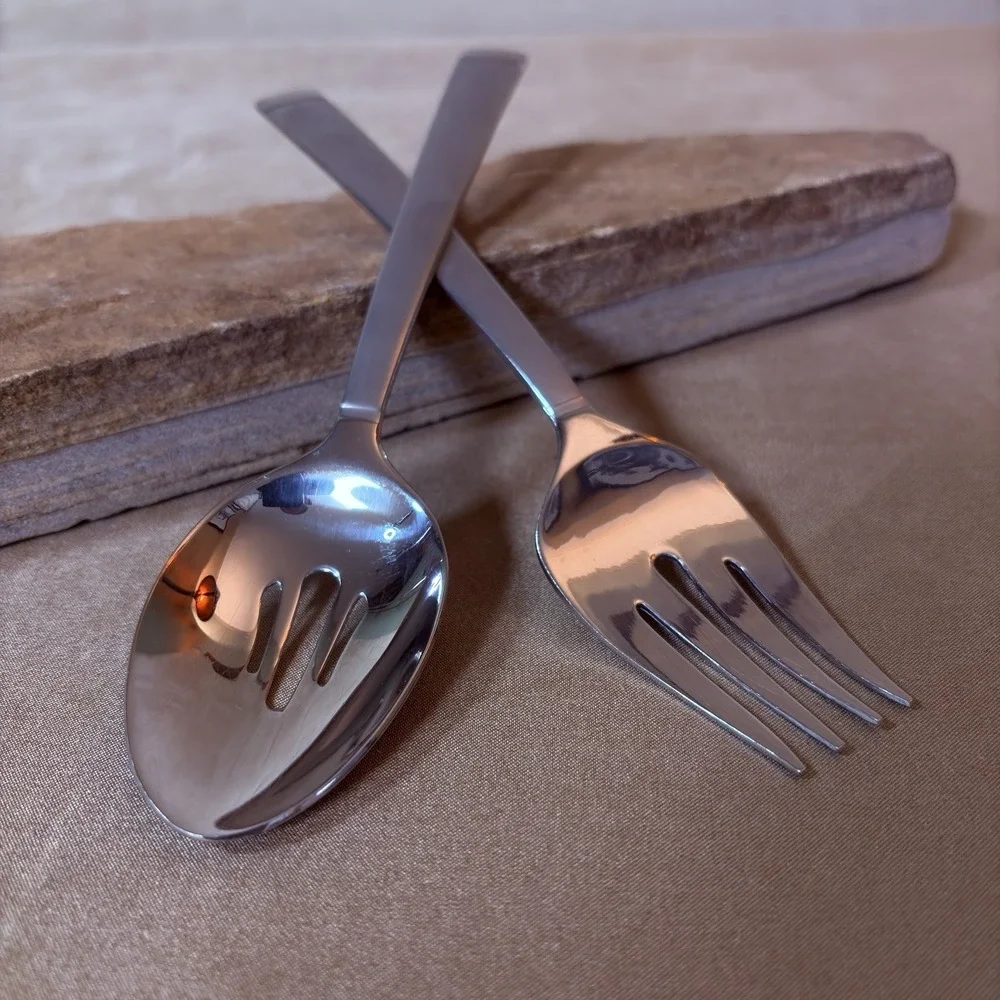 Oneida Stainless Steel Moda 2-Piece Salad Serving Set (68)